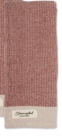 Towel Marsala Washed Cafe Waffle