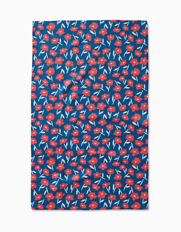 Geometry House Tea Towel - Luca Daisy Red