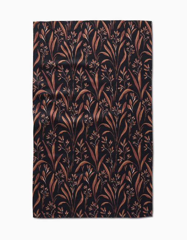 Geometry House Tea Towel - Vintage Grass Black