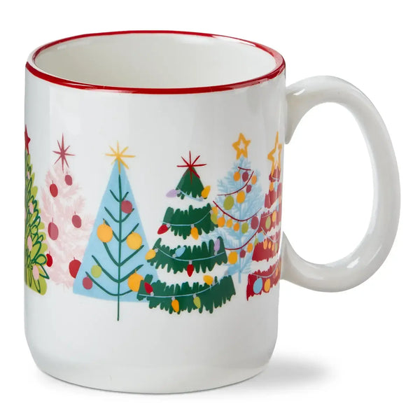Tag Stoneware Christmas Mug - Groovy Trees