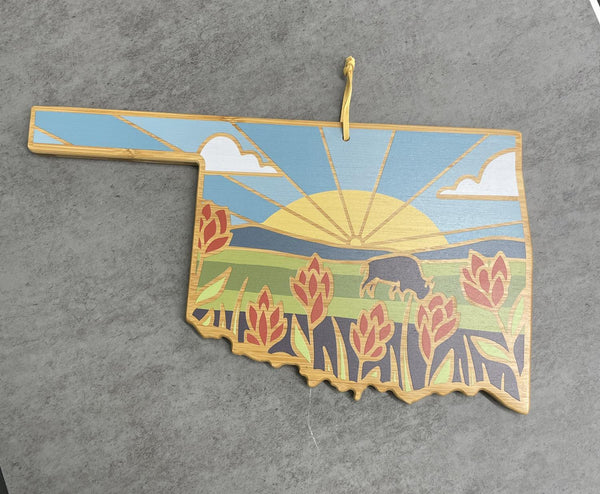 Totally Bamboo Cutting Board - Oklahoma Colorful
