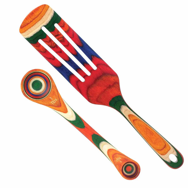 Totally Bamboo 2 Piece Utensil Set- Spurtle & Measuring Spoon