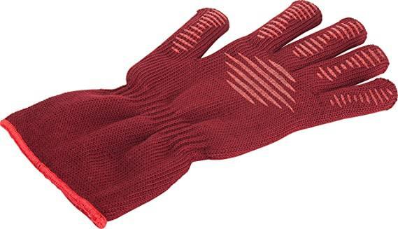 Trudeau Kitchen and Grill Glove - Red w/ Silicone Grips