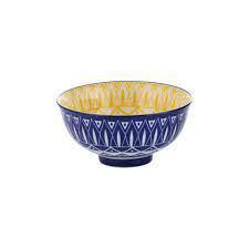 Bowl 3.5" Blue White Yellow