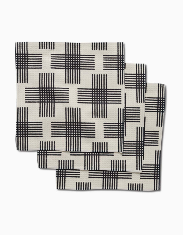 Geometry House 3pc Dish Cloth Set- Cross Hatch
