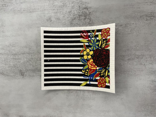 Swedish Cloth Striped Floral