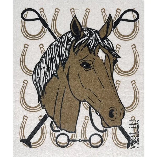 Wet-it Swedish Dish Cloth - Equestrian Horse