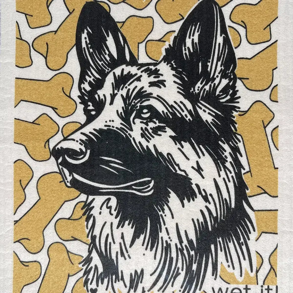 Wet-it Swedish Dish Cloth - German Shepherd