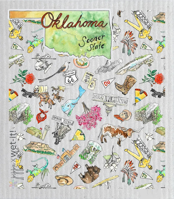 Wet-it Swedish Dish Cloth - Oklahoma