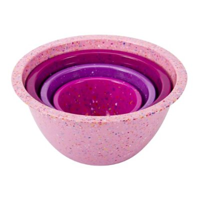 Bowl Set/4 Speck Pink Zak