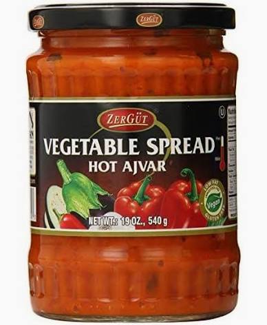 Zergut Hot Ajvar Vegetable Spread