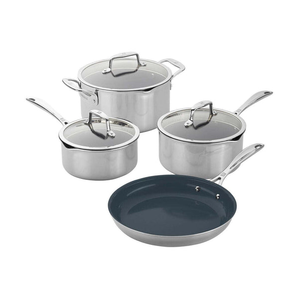 Zwilling Clad CFX Ceramic Nonstick 7pc Cookware Set