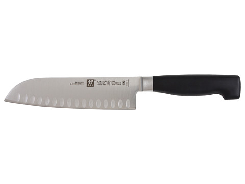 Zwilling 4 Star 7'' Hollow Edge Santoku Knife