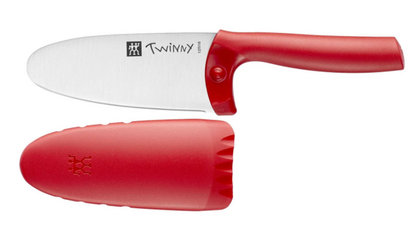 Zwilling Twinny 4.25" Kid's Chef's Knife with Safety Sheath - Red