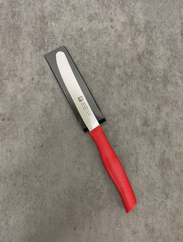 Zwilling Twin Grip 4.5" Serrated Utility Knife - Red