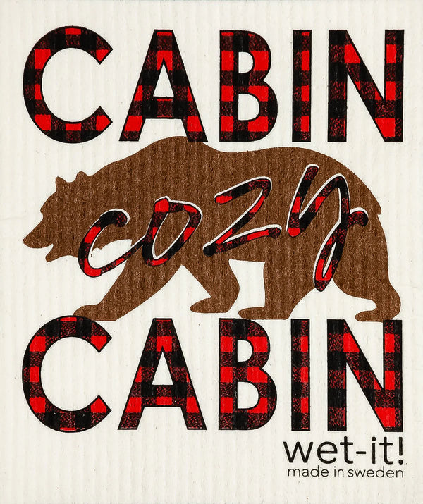 Swedish Treasures Wet-It Cloth - Cabin Cozy Cabin