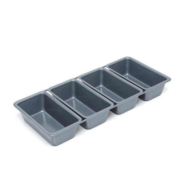 Fox Run Linked Set of 4 Nonstick Mini Loaf pans