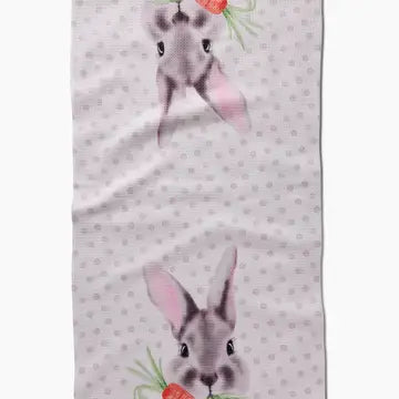 Geometry House Tea Towel - Polka Dot Bunny