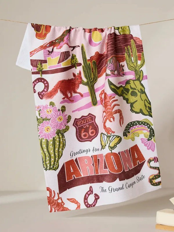 Geometry House Tea Towel - Greetings from Arizona