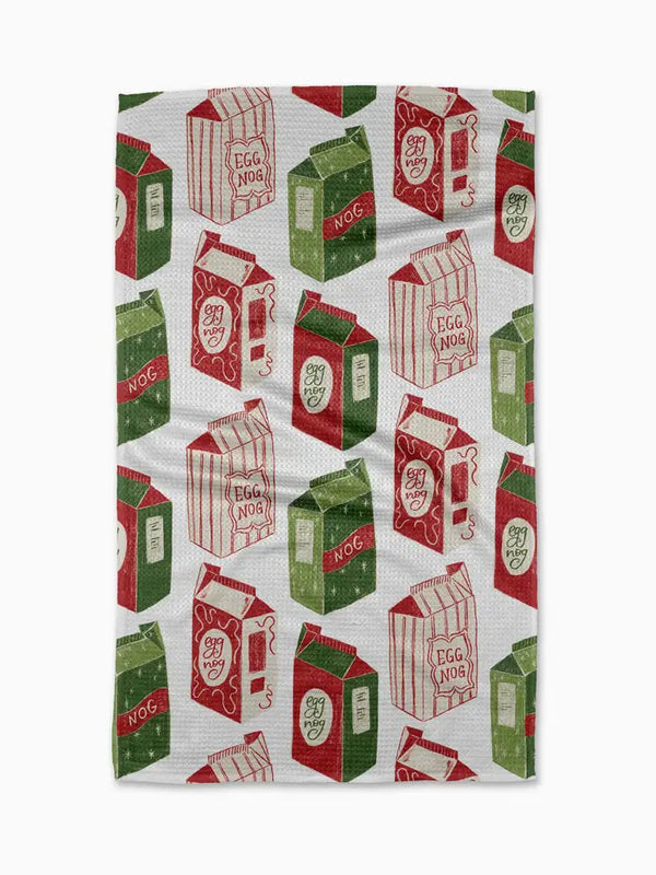 Geometry House Tea Towel - Christmas Eggnog