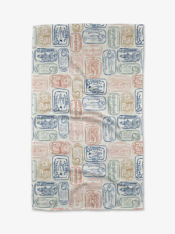 Geometry House Tea Towel - Tinned Sardines