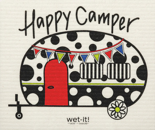 Swedish Treasures Wet-It Cloth - Happy Camper