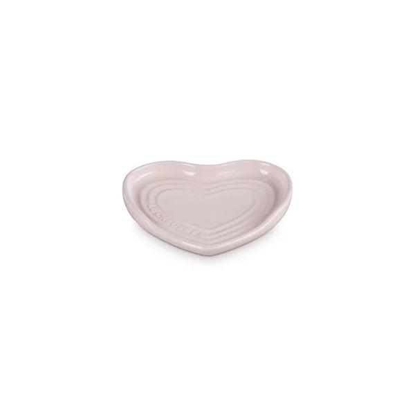 Le Creuset Stoneware 5" Heart Shaped Spoon Rest - Chiffon Pink