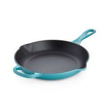 Le Creuset Signature 10.25" Skillet with Helper Handle - Caribbean