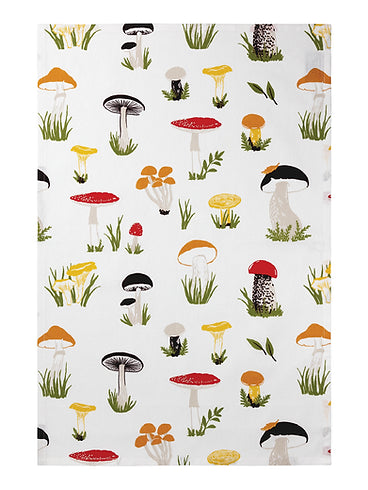 Mu Kitchen Cotton Designer Towel - Shrooms