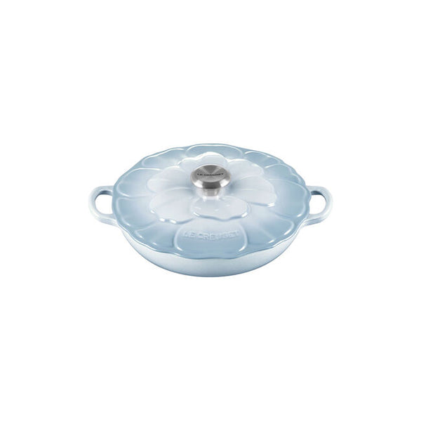 Le Creuset Signature 2.25 Quart Petal Braiser - Coastal Blue