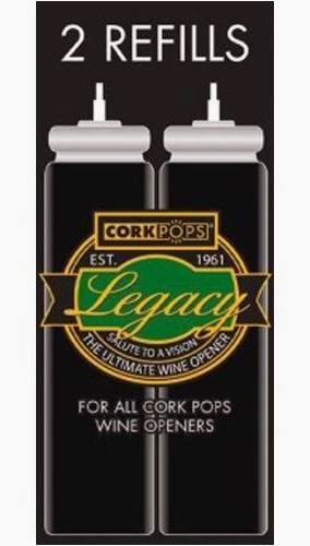 Cork Pops Legacy Wine Opener Cartridges - NOT AVAILABLE FOR SHIPPING