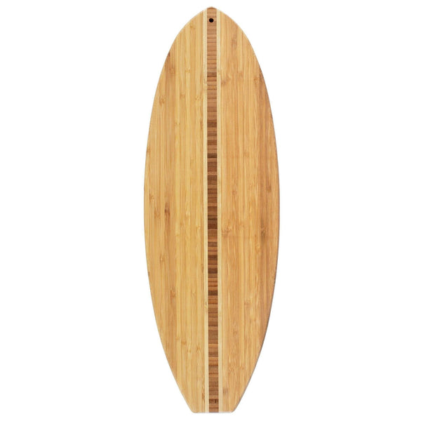 Totally Bamboo Surfboard Shiplap 22.5" x 7.5" Cutting/Serving Board