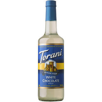 TORANI 25OZ S/F WHITE CHOC