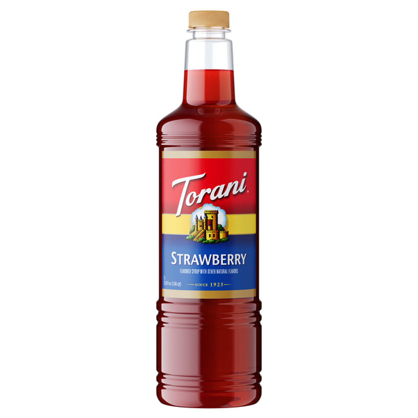 Torani 1 liter Syrup - Strawberry