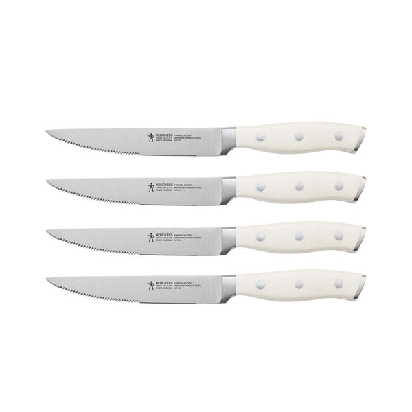 Henckel Accent 4pc Steak Knife Set - White