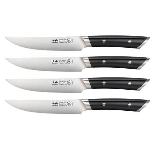 Cangshan HELENA Series Black 4pc Steak Knife Set
