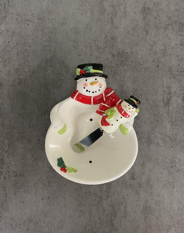 Certified International 3-D Snowman Bowl with Spreader