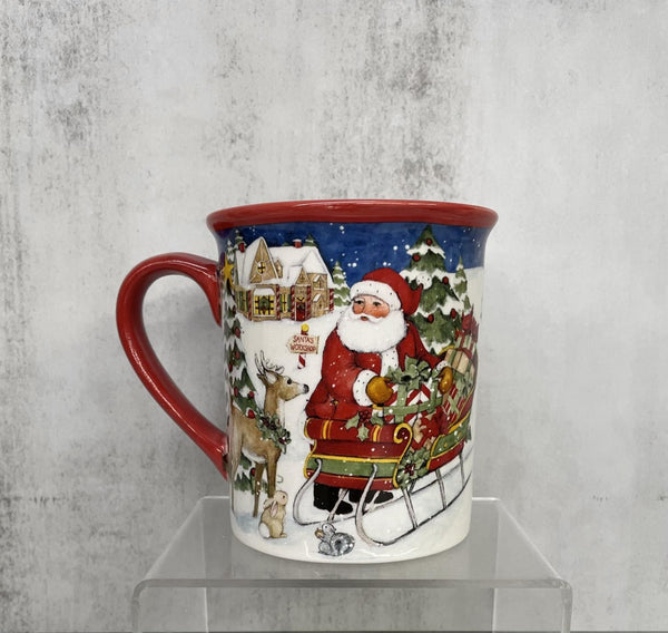 Certified International Santa Putting Gifts In His Sleigh Mug