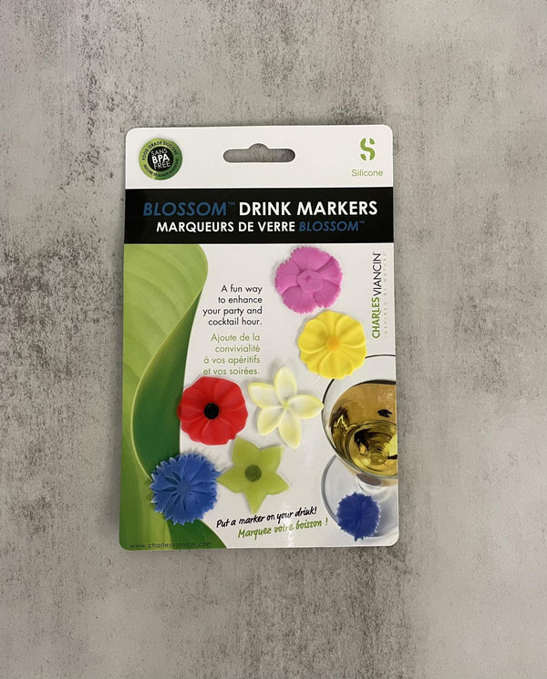 Charles Viancin Blossom Silicone Drink Markers