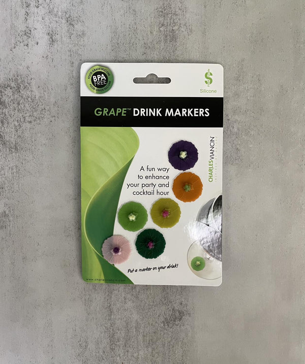 Charles Viancin Grape Silicone Drink Markers