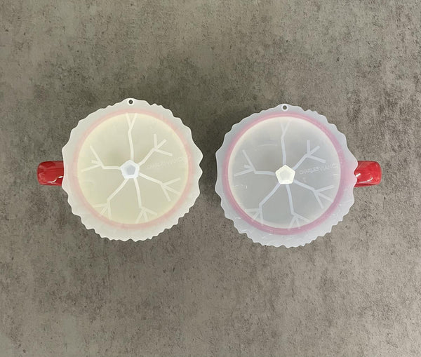 Charles Viancin Set of 2 Silicone Snowflake Drink Covers