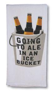 Cork Pops "Going To Ale In An Ice Bucket" Flour Sack Towel