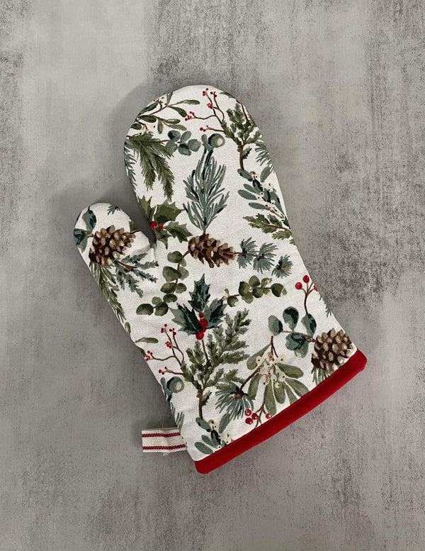 Design Imports Holiday Sprigs Oven Mitt
