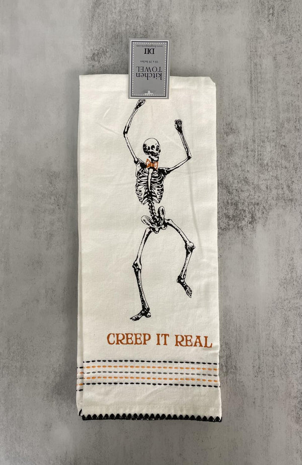 Design Imports Skeleton Printed Towel