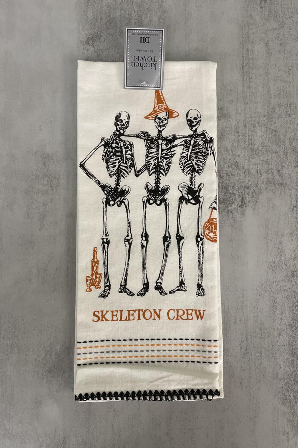 Design Imports Skeleton Trio Printed Towel