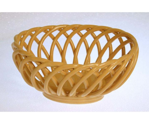 Eucalyptus Large Oval Bread Basket-Gold