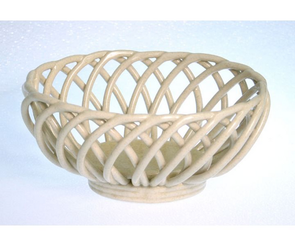 Eucalyptus Large Oval Bread Basket-Vanilla