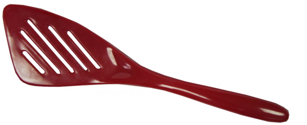 Gourmac Mini 7.5" Melamine Slotted Turner - Red