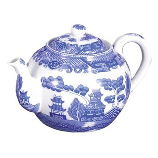 Harold Import Company 6 Cup Blue Willow Teapot with Infuser