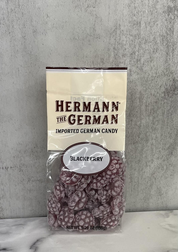 Hermann the German Blackberry Drops Hard Candy
